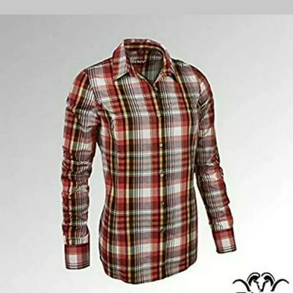 Blaser Tops - Blaser Shirt Ladies Sara Poplin Blouse Orange/Yell